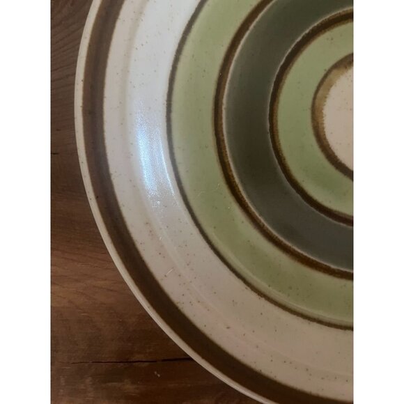RARE Premiere Jeweltones Jade Vintage MCM Stoneware Dinner Plates (4) Japan - Picture 2 of 6